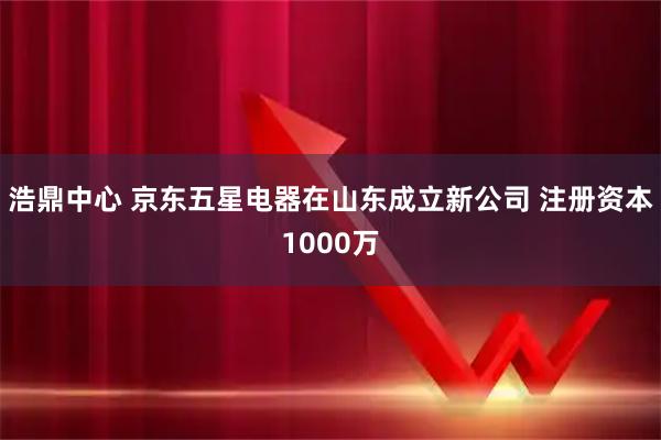 浩鼎中心 京东五星电器在山东成立新公司 注册资本1000万